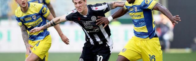 Udinezeov rolerkoster se nastavlja: Razbiju Milan, pa "kiksnu" protiv Parme