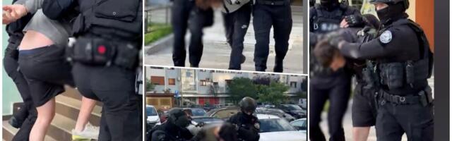 OVAKO SU POHAPŠENI PLAĆENICI ŠKALJARSKOG KLANA Jake snage policije upale u štek stanove, žestoko ih odvodili jednog po jednog (VIDEO)