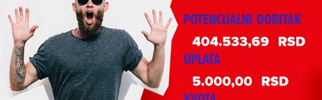 LUDI TIKET (-), ponedeljak, 404.533 dinara: Ukrajinci ga uflekali