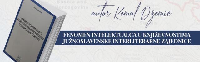 Večeras promocija knjige Fenomen intelektualca u književnostima južnoslavenske interliterarne zajednice