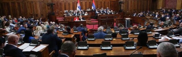 Skupština Srbije sutra nastavlja rad
