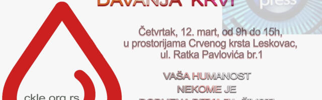 Dajte krv, spasite nečiji život