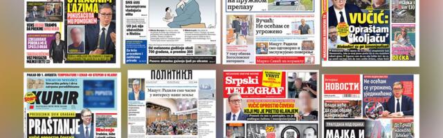 NASLOVNE STRANE SUTRAŠNJIH NOVINA: Prelistavanje štampe za utorak, 28. jul 2026. godine