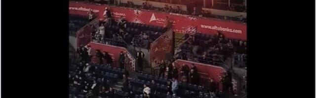 Partizan ovo ne pamti! Pojavio se snimak poluprazne Arene na dva minuta do kraja (VIDEO)