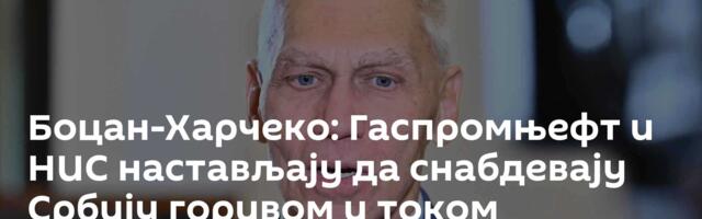 Боцан-Харчеко: Гаспромњефт и НИС настављају да снабдевају Србију горивом и током америчких санкција