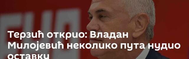 Терзић открио: Владан Милојевић неколико пута нудио оставку