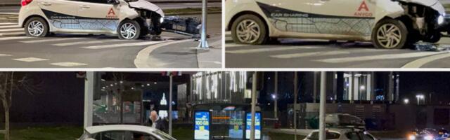 SILOVIT SUDAR KOD TC UŠĆE! Teška saobraćajna nesreća u novogodišnjoj noći u Beogradu (FOTO, VIDEO)