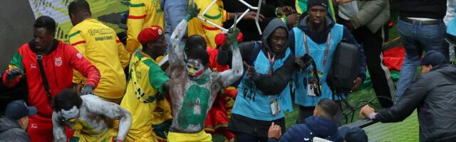 Ovo niste videli u TV prenosu! Senegalci hteli da upadnu na teren, pa se tukli s redarima, letele i stolice