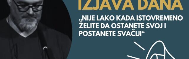 IZJAVA DANA: „Nije lako kada istovremeno želite da ostanete svoj i postanete svačiji“