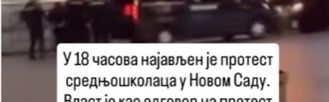 Jake policijske snage u NS uoči protesta sredonjoškolaca (VIDEO)