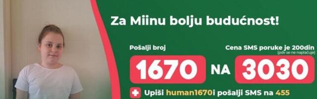 ROK PRODUŽEN MESEC DANA: Nastavlja se humanitarna akcija za Miu Tomić (10) iz Kraljeva