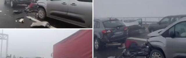 Automobili SMRSKANI: Stravična nesreća na auto-putu Miloš Veliki (FOTO/VIDEO)