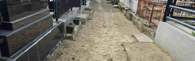 Saniraju se staze na Svetoilijskom groblju u vrednosti od 3,5 miliona dinara