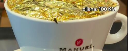 Najveći kapućino sa jestivim zlatom: Sarajevski luksuz u ogromnoj šoljici (VIDEO)