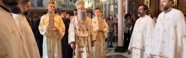 Patrijarh Porfirije na Badnji dan bogoslužio u paraklisu Bogoslovskog fakulteta