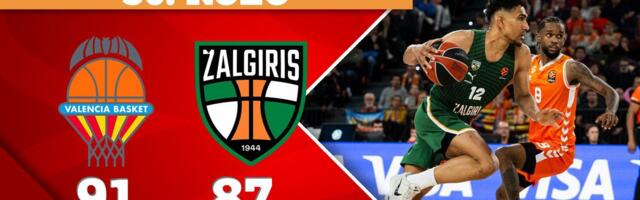 Evroliga kolo 30. | Valensija – Žalgiris 91:87, Slepi miševi posle drame ponizili ekipu iz Kaunasa