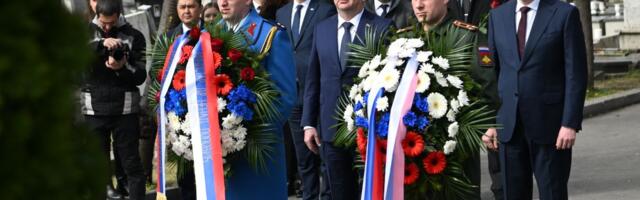 Ministers Popovic and Reshetnikov honor Russian soldiers fallen in Serbia during First World War