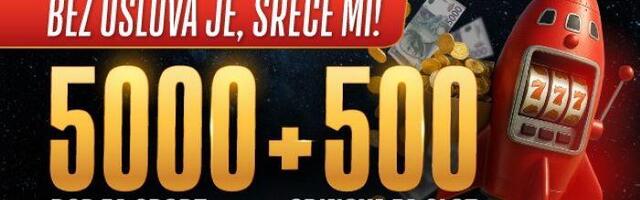 500 spinova + 5.000 dinara za početak avanture – to može samo Meridian