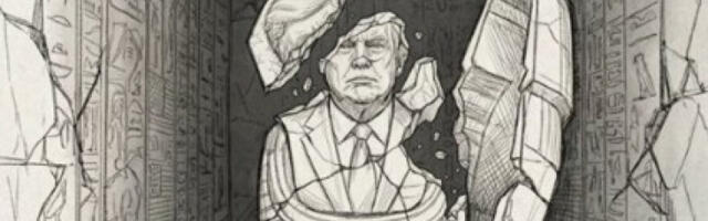 „Биће свргнут”: Али Хамнеи објавио карикатуру Доналда Трампа - саркофаг који се распада