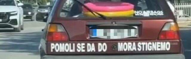 Starim autom pošli na more, natpis na vozilu je HIT (VIDEO)