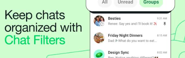 Novi filteri u WhatsAppu omogućavaju veću preglednost