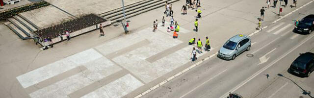 Studenti ispisali broj 22 na Trgu partizana kao poziv na protest