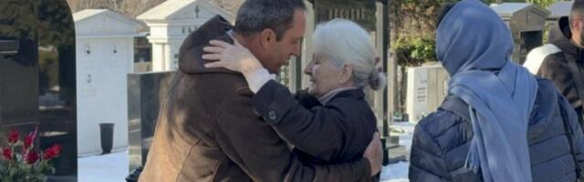 ARKANOVA SESTRA UTUČENA NAPUSTILA GROBLJE: Prva stigla na pomen, pa otišla pre dolaska Cece! (VIDEO)