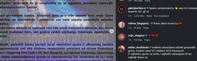 Evo ko se sve oglasio od srpskih sportista i sportistkinja zbog bojkota reprezentacije 11 zlatnih Delfina /FOTO/