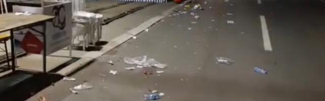 Završen drugi dan "Ne damo Srbiju", komunalna preduzeća čiste ispred Skupštine (VIDEO)