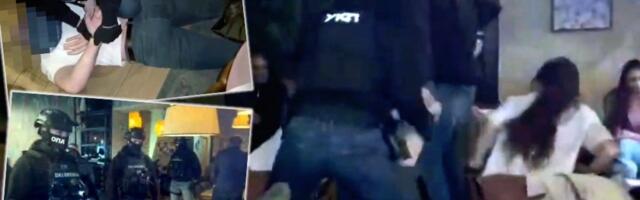 Specijalci UKP upali u kafić - lisice na ruke članu kriminalne grupe: Pogledajte kako je "pao" državljanin Crne Gore (VIDEO)