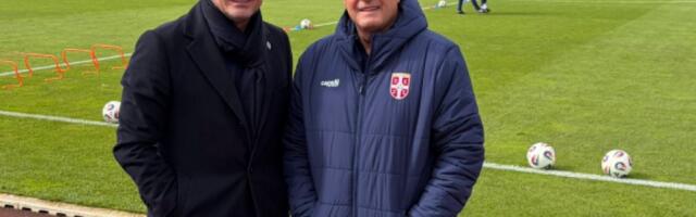 POZNATO LICE NA TRENINGU Predrag Mijatović posetio reprezentativce Srbije i poželeo im sreću