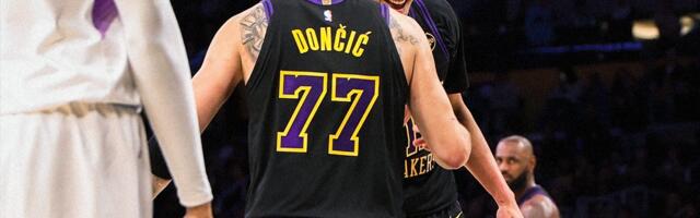 NOĆ U NBA LIGI OBELEŽIO LUKA DONČIĆ: Brutalnom partijom vodio je Lejkerse do pobede nad Jutom!