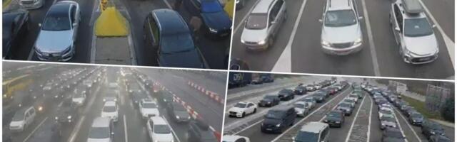 LUDILO NA GRANICI, NEPREGLEDNE KOLONE NA PRELAZIMA! Pogledajte kolika je gužva! AMSS upozorava vozače na jak saobraćaj na putevima i čekanja na granici (FOTO)