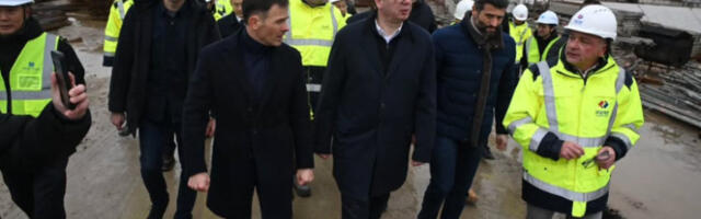Vučić sa gradilišta Novog savskog mosta: “Beograd napreduje, želja je da tako napreduju i ostali gradovi”