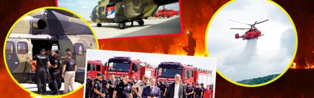 VATROGASNI HELIKOPTER I ZEMALJSKI TIMOVI VEĆ KRENULI U AKCIJU! Srpska puma spasava Španiju, ponudili pomoć i Francuskoj!