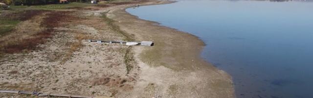 Ниво воде Гружанског језера у драстичном опадању