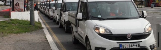 Počela dezinfekcija Beogradskih opština:Na terenu 16 pikap vozila