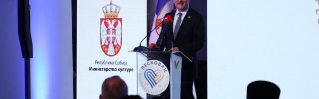 Ministar Selaković proglasio Leskovac Prestonicom kulture Srbije za 2026. godinu