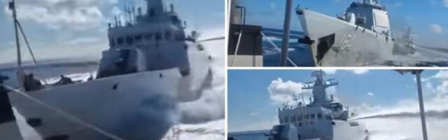 Sudar kineskih ratnih brodova tokom potere za filipinskim brodom (VIDEO)