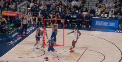 OVO SAMO NIKOLA JOKIĆ MOŽE DA IZVEDE - MAGIJA SRBINA ZA TV ŠPICE: Bacio loptu preko celog terena i pogodio saigrača u "trepavicu" - ludilooo! (VIDEO)