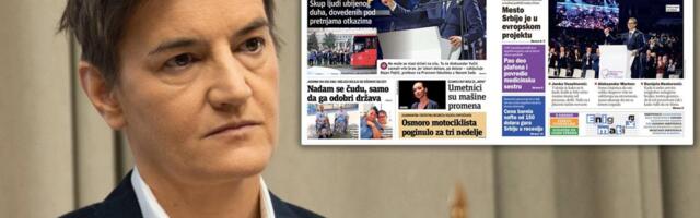 VEĆINSKA, POŠTENA, DOMAĆINSKA SRBIJA NE MOŽE BITI UCENJENA I ZAPLAŠENA Brnabić uputila oštru poruku blokaderskim medijima: Vi ih vređate,Vučić ih ceni i poštuje