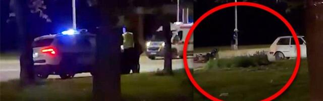 Oboren motociklista: Saobraćajna nezgoda u Kraljevu (VIDEO)
