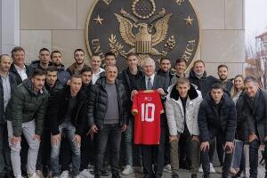 Кристофер Хил пожелео је срећу фудбалерима Србије пред меч са САД