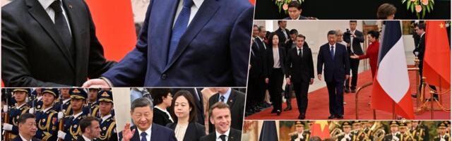 MAKRON STIGAO KOD SIJA DA GA UBEDI DA PRITISNE PUTINA! Svečani doček francuskom predsedniku u Pekingu, pre razgovora o ratu u Ukrajini ide da obiđe pande (FOTO)