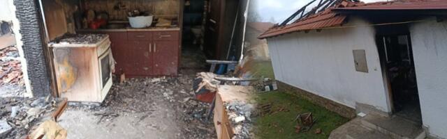 Porodica Milojević ostala bez ičega! Požar im progutao kuću, živu glavu jedva sačuvali
