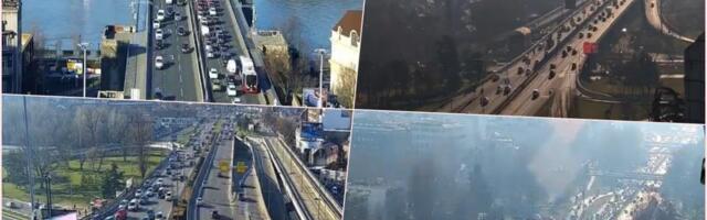 STANDARDAN JUTARNJI ŠPIC U BEOGRADU: Najveće gužve na Brankovom mostu u smeru ka Novom Beogradu, GSP funkcioniše normalno
