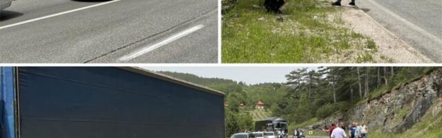PRVE FOTOGRAFIJE SA MESTA NESREĆE KOD ZLATIBORA: Poginuo motociklista, saobraćaj u prekidu