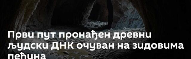 Први пут пронађен древни људски ДНК очуван на зидовима пећина