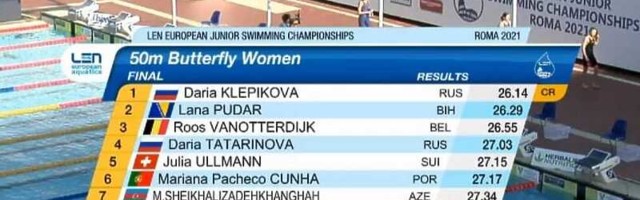 Fantastična Lana Pudar osvojila još jednu srebrnu medalju na Evropskom juniorskom prvenstvu