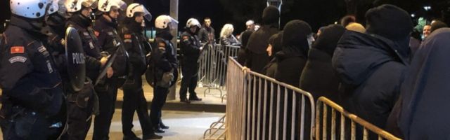 Neredi u Podgorici: Privedeno više osoba, bačen suzavac